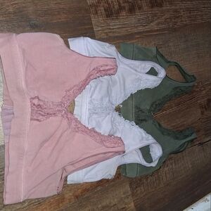 Fruit of the Loom Kids' Pink, White, and Green Bottoms